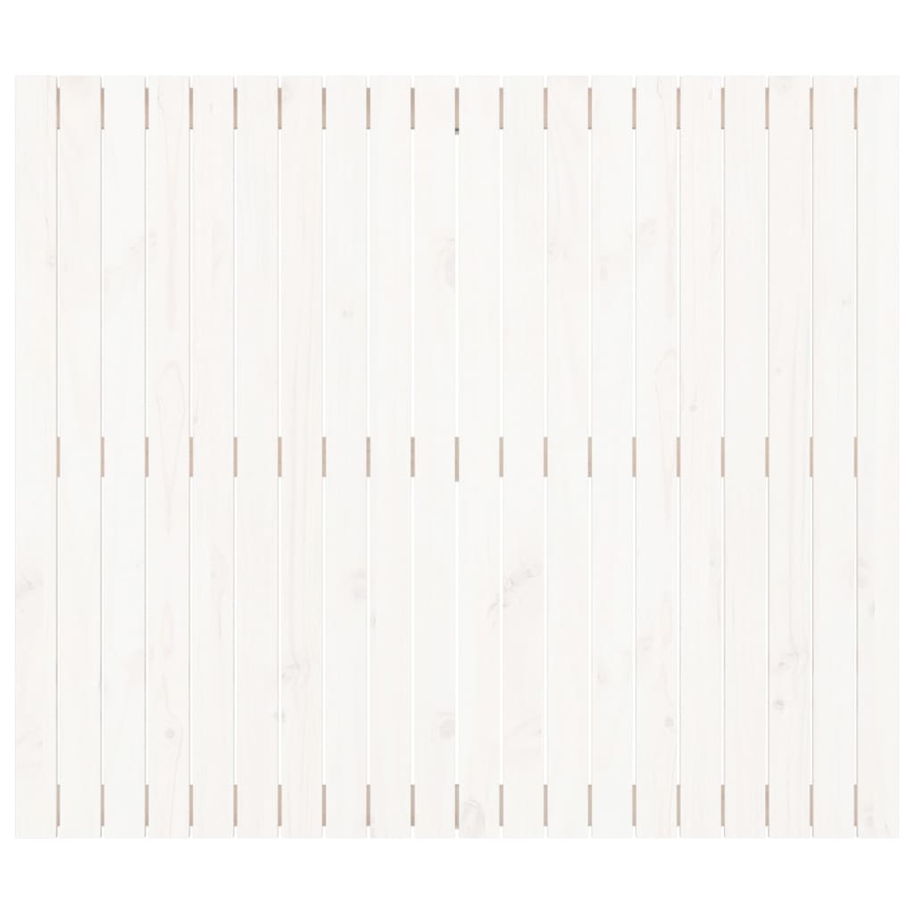 Cabeceira de parede 127,5x3x110 cm pinho maciço branco