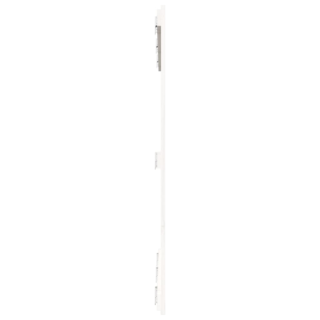 Cabeceira de parede 146,5x3x110 cm madeira pinho maciça branco