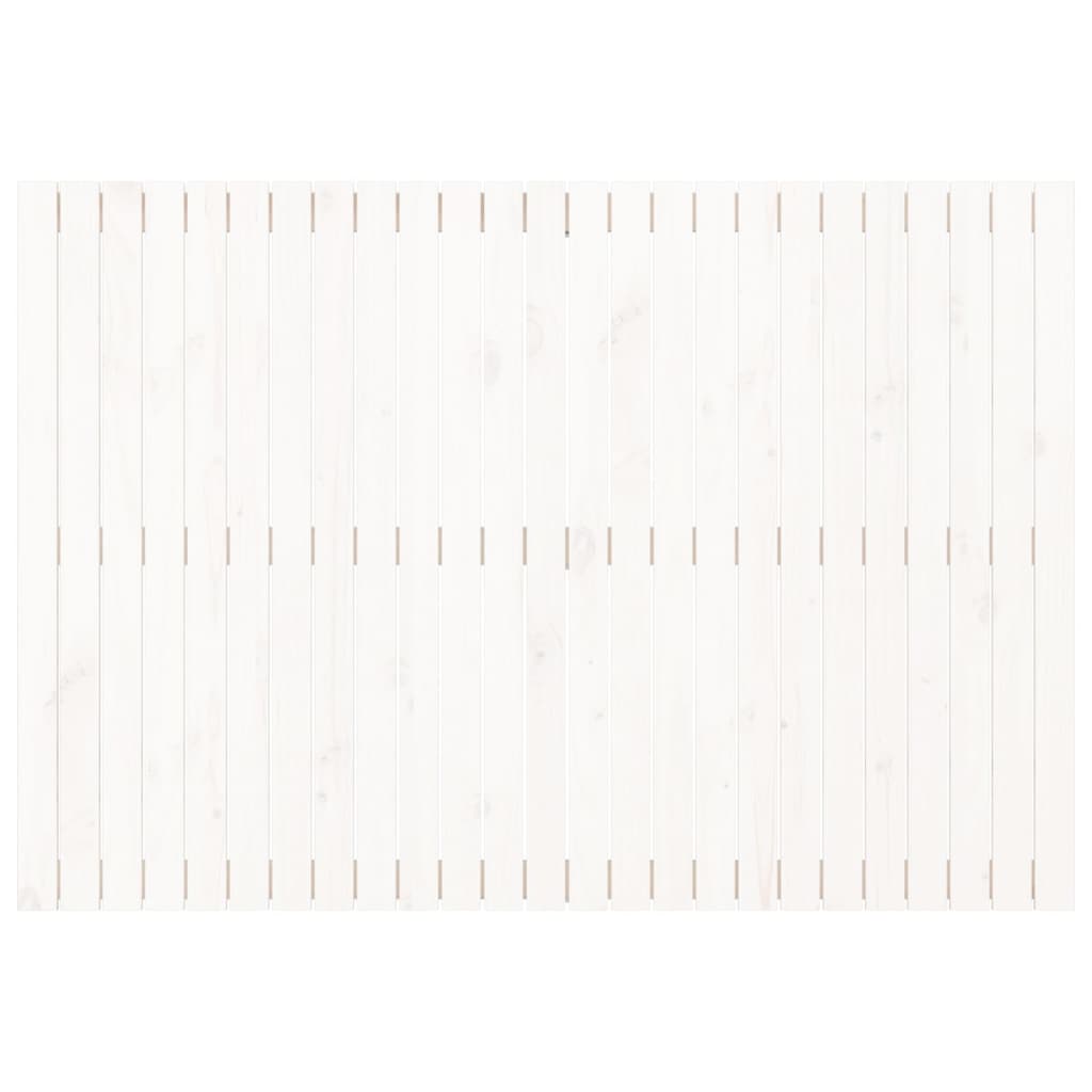 Cabeceira de parede 159,5x3x110 cm madeira pinho maciça branco