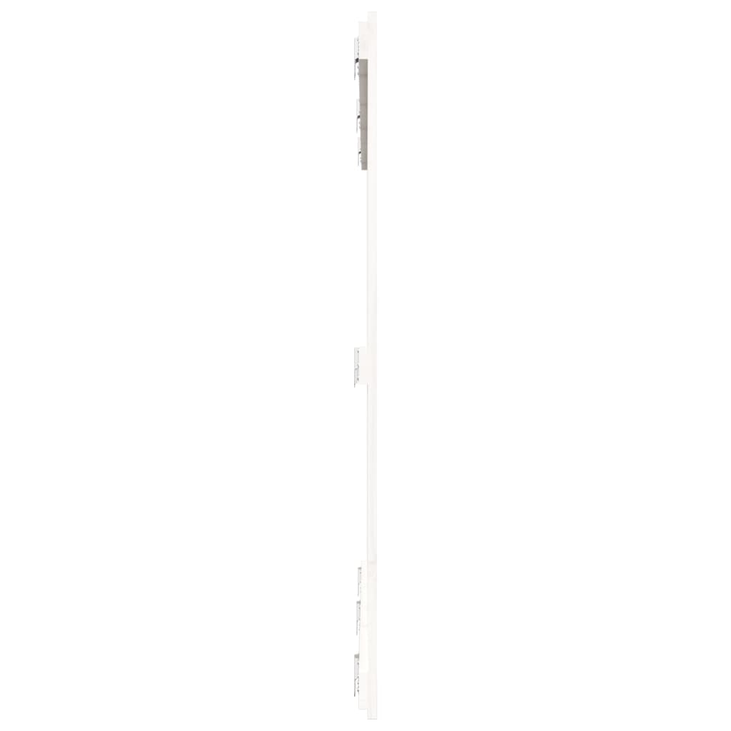 Cabeceira de parede 159,5x3x110 cm madeira pinho maciça branco