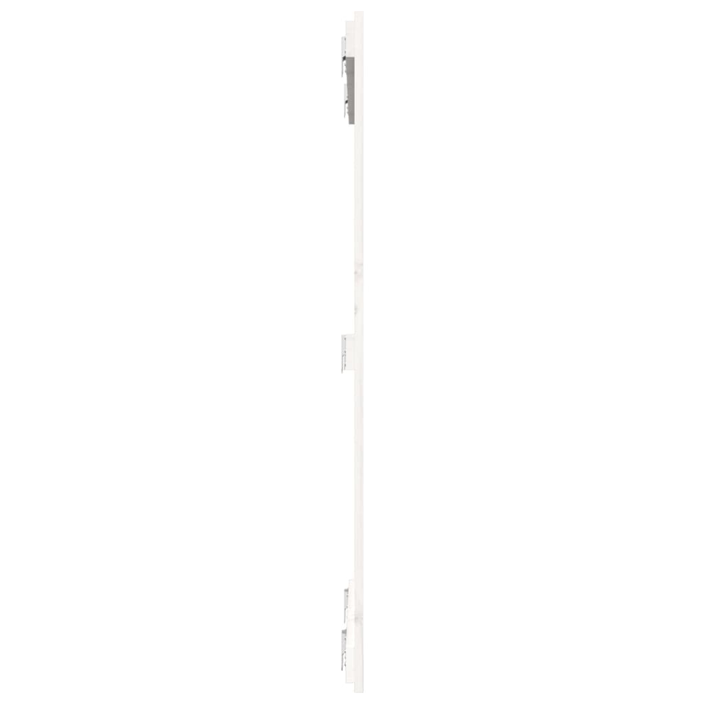 Cabeceira de parede 82,5x3x110cm madeira de pinho maciça branco