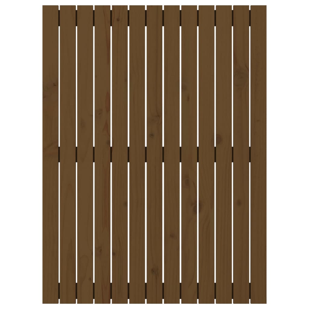 Cabeceira de parede 82,5x3x110 cm pinho maciço castanho-mel