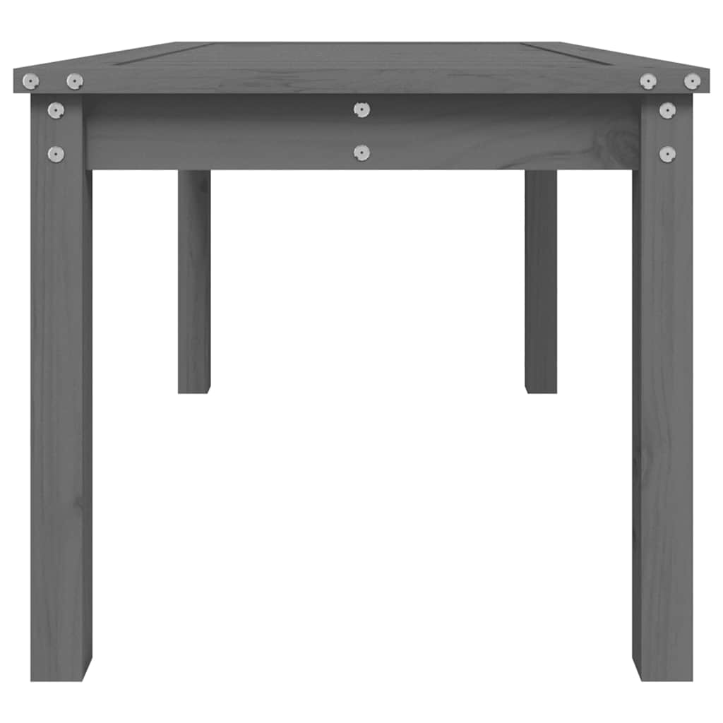 Mesa de jardim 82,5x50,5x45 cm madeira de pinho maciça cinzento