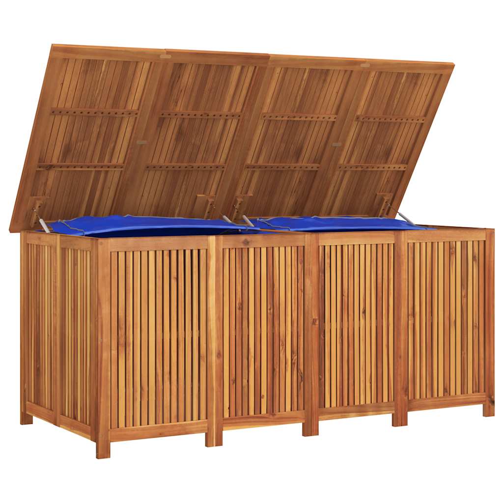 Caixa de arrumação para jardim 175x80x75 cm acácia maciça