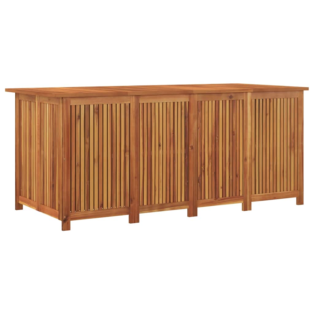 Caixa de arrumação para jardim 175x80x75 cm acácia maciça