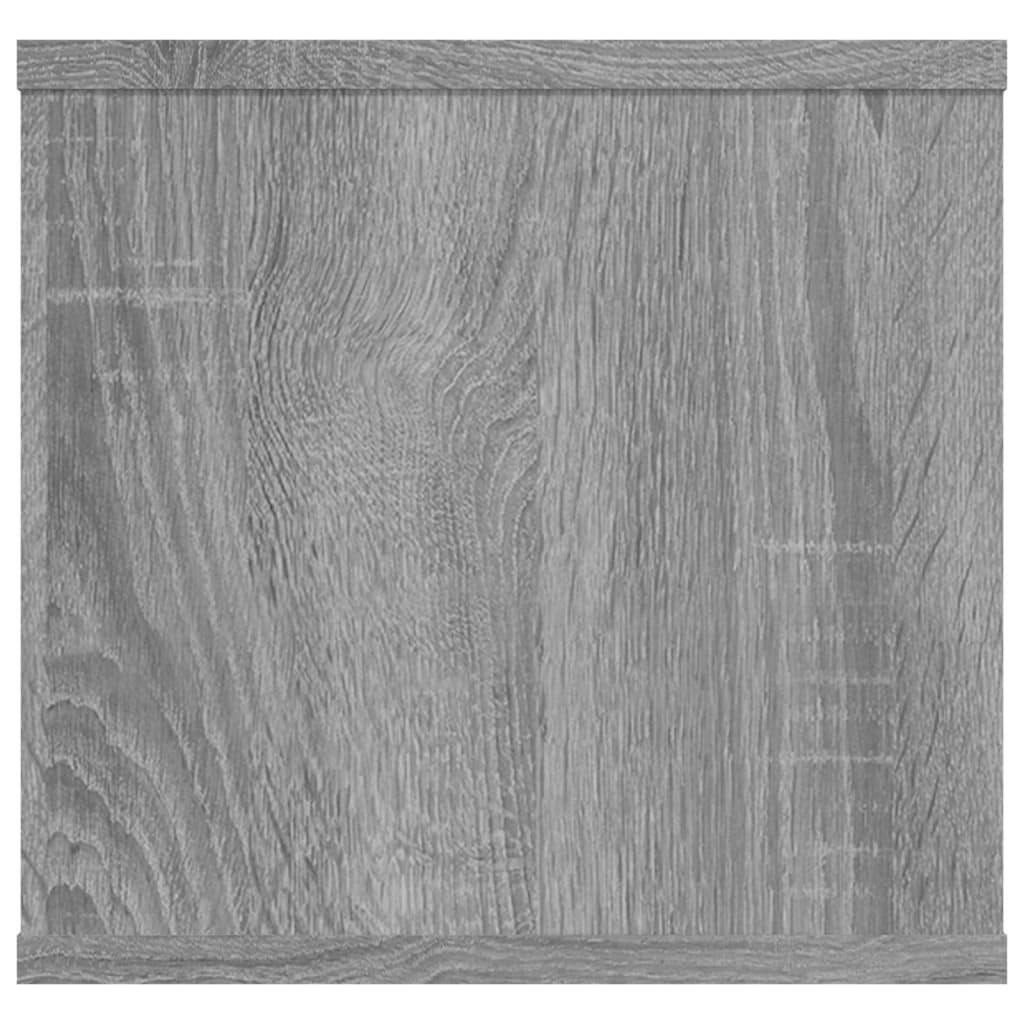 Estante 102x30x29 cm derivados de madeira cinzento sonoma