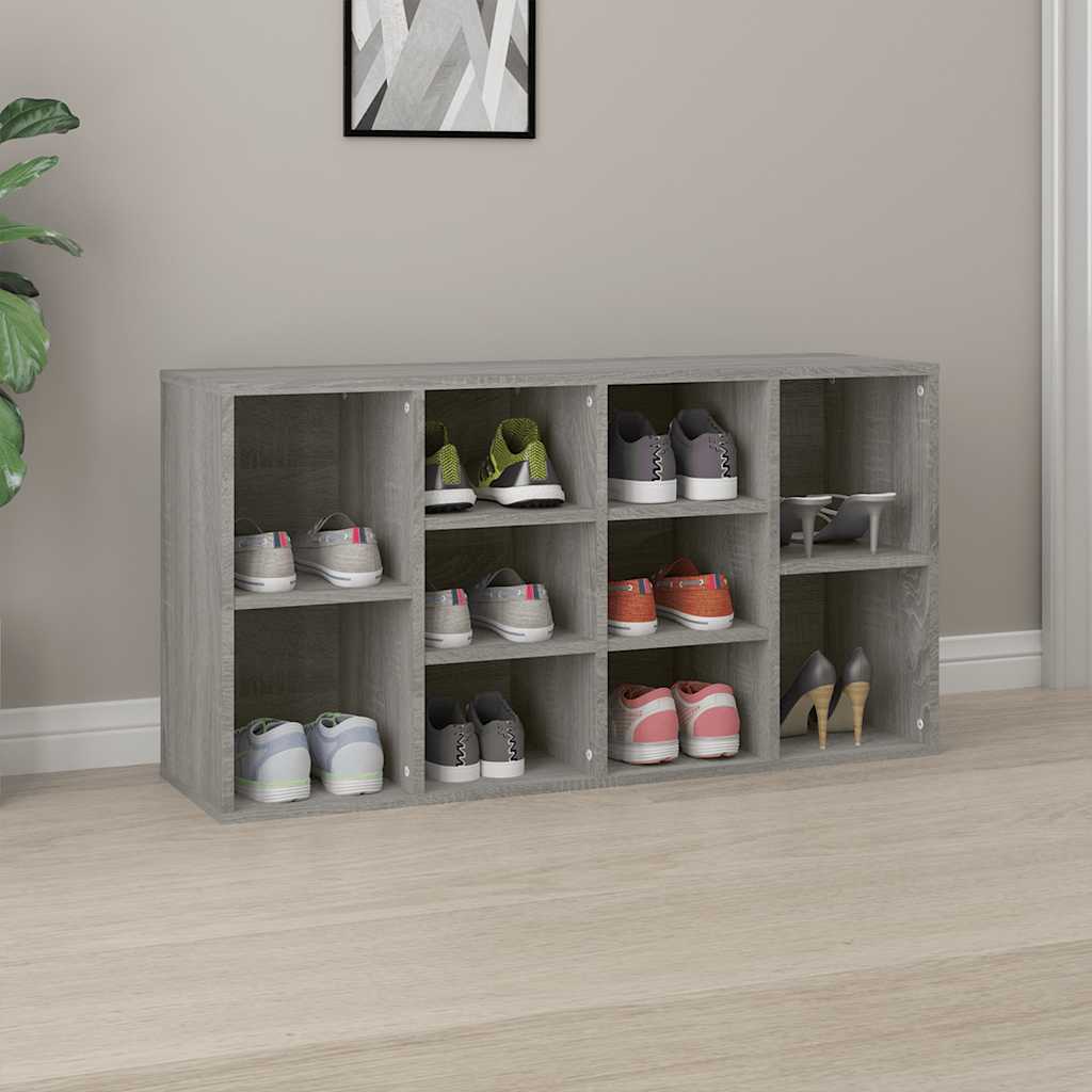 Banco sapateira 103x30x55cm derivados madeira cinzento sonoma