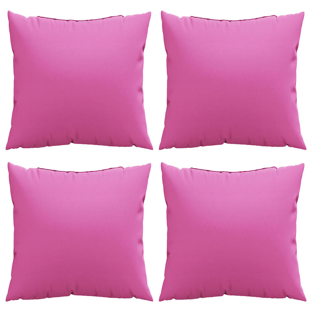 Travesseiros Decorativos 4 pcs Rosa 40 x 40 cm tecido