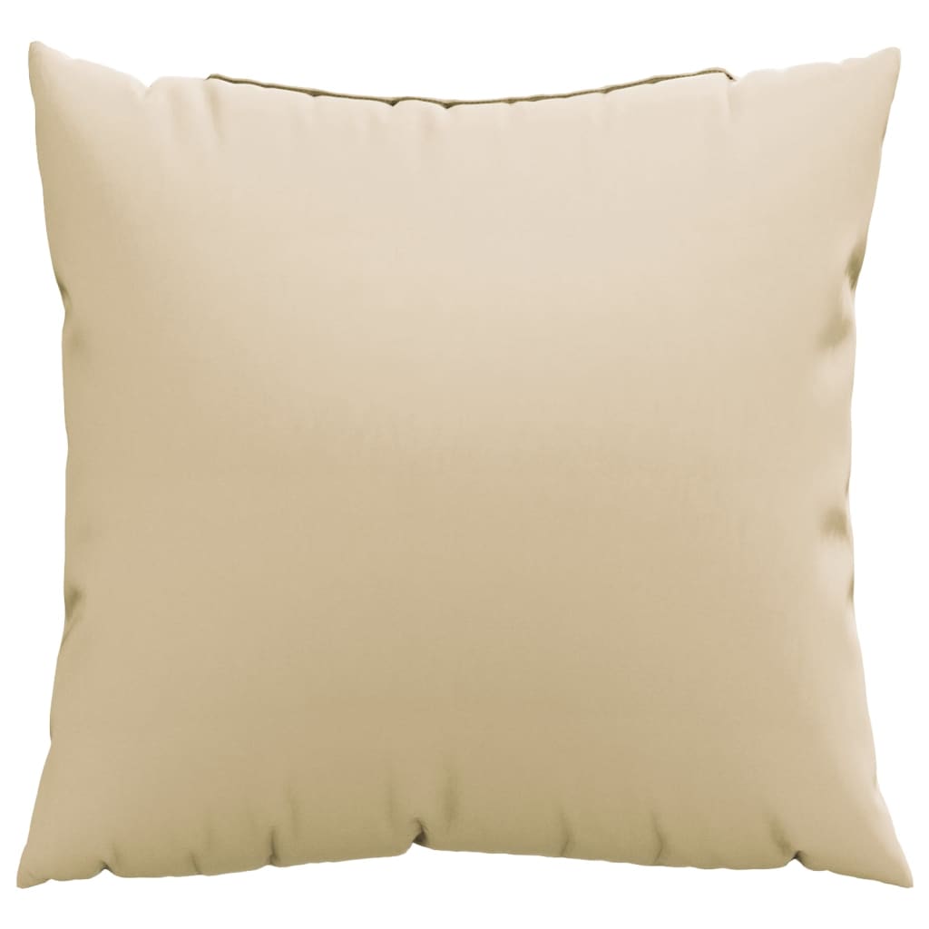 Almofadas de sofá 4 pcs 50x50 cm tecido bege