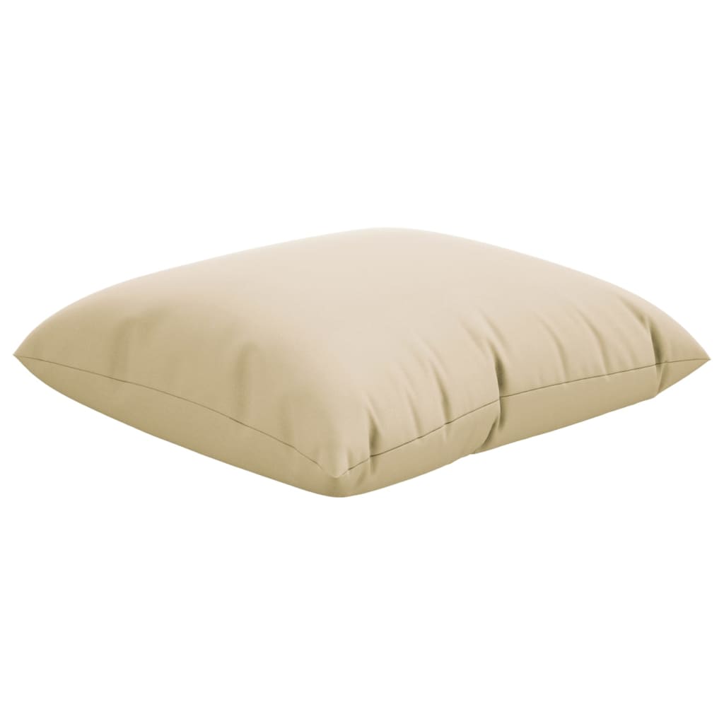 Almofadas de sofá 4 pcs 50x50 cm tecido bege