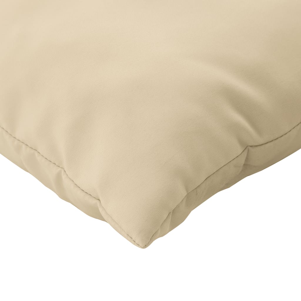 Almofadas de sofá 4 pcs 50x50 cm tecido bege
