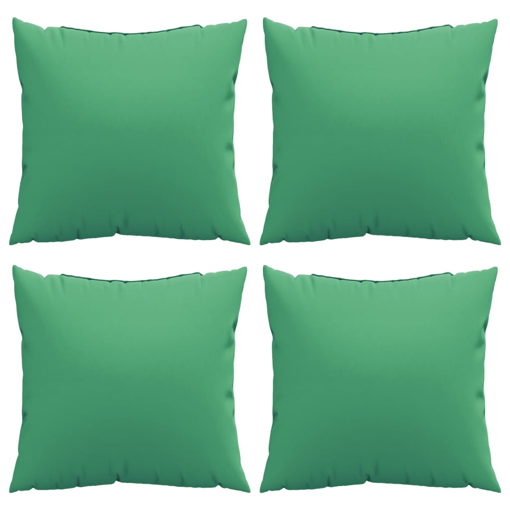 Almofadas de sofá 4 pcs 50x50 cm tecido verde