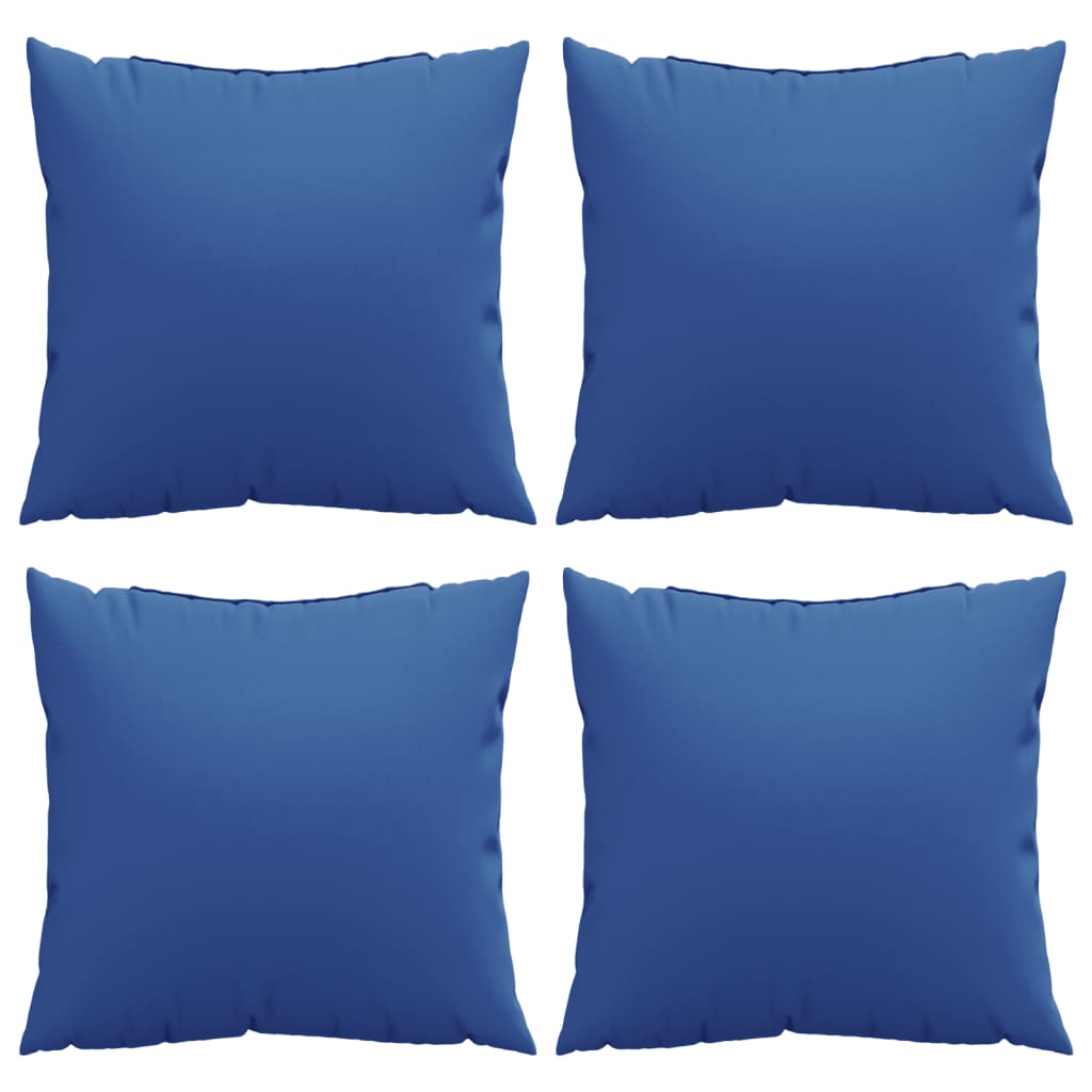 Almofadas de sofá 4 pcs 60x60 cm tecido azul