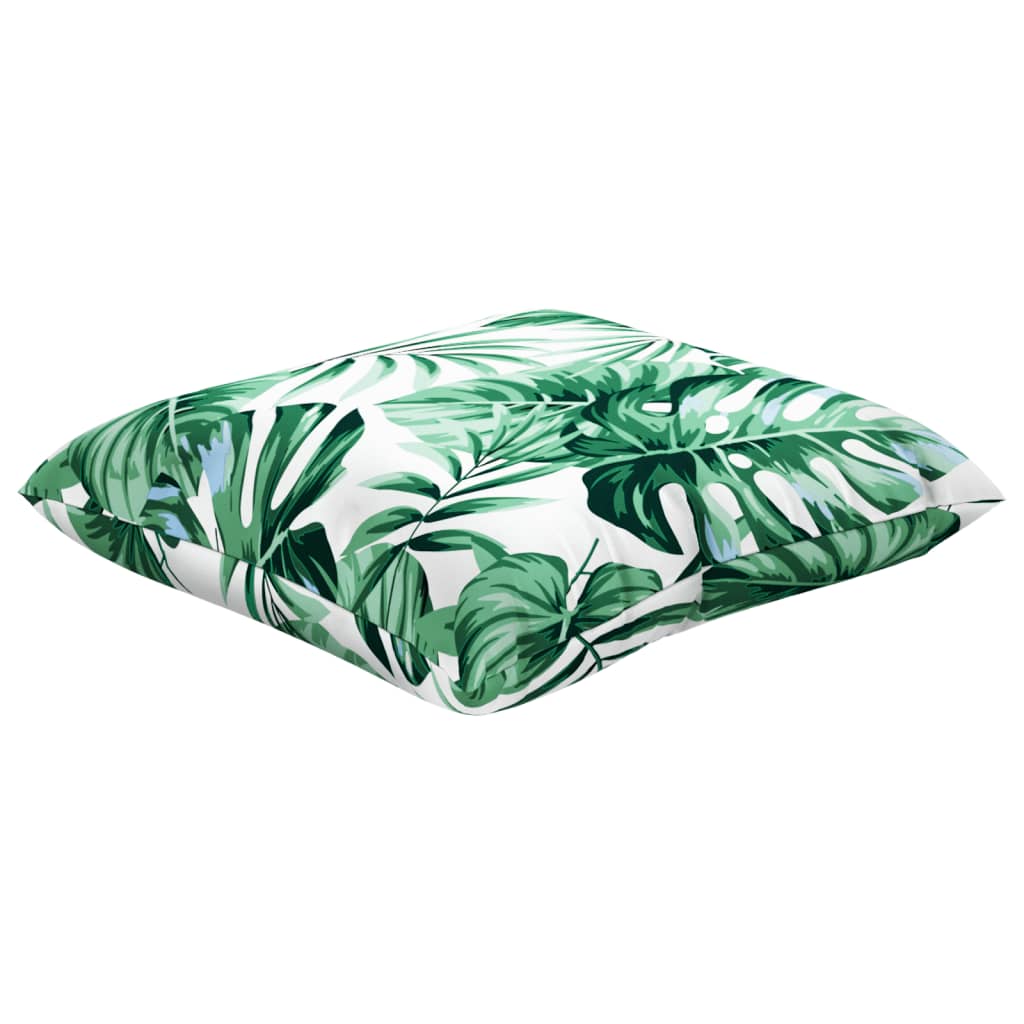 Almofadas de sofá 4 pcs 60x60 cm tecido padrão de folhas