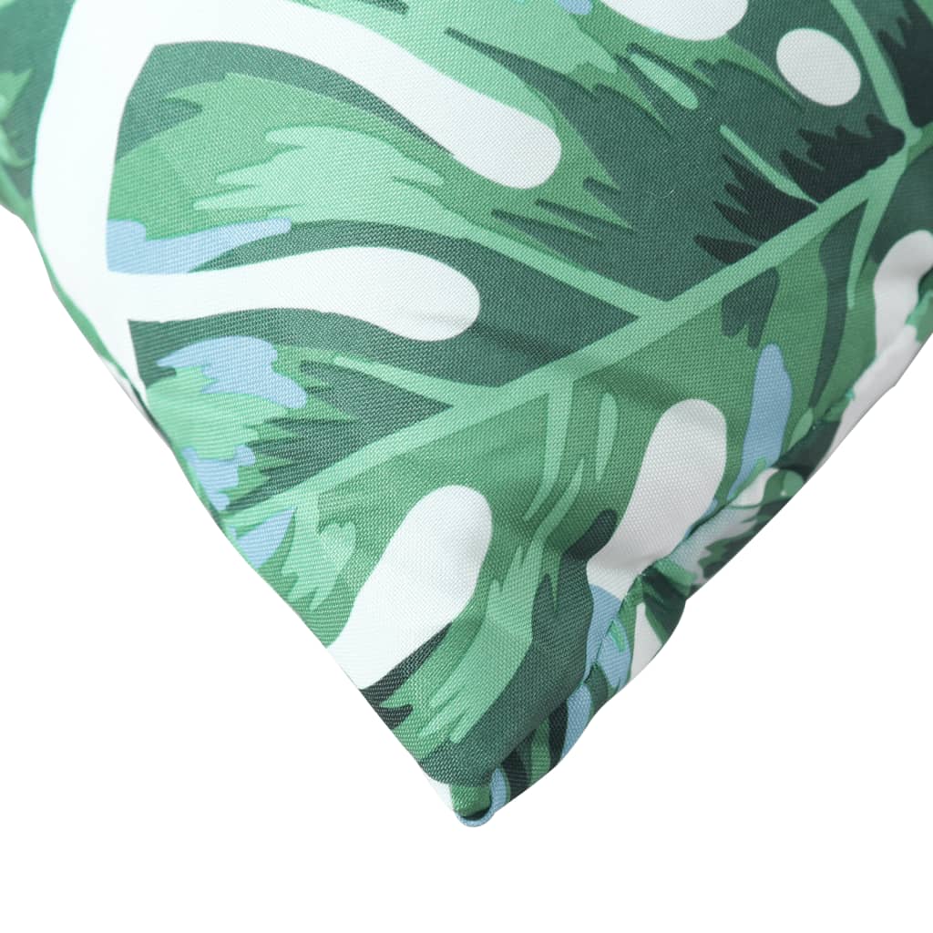 Almofadas de sofá 4 pcs 60x60 cm tecido padrão de folhas