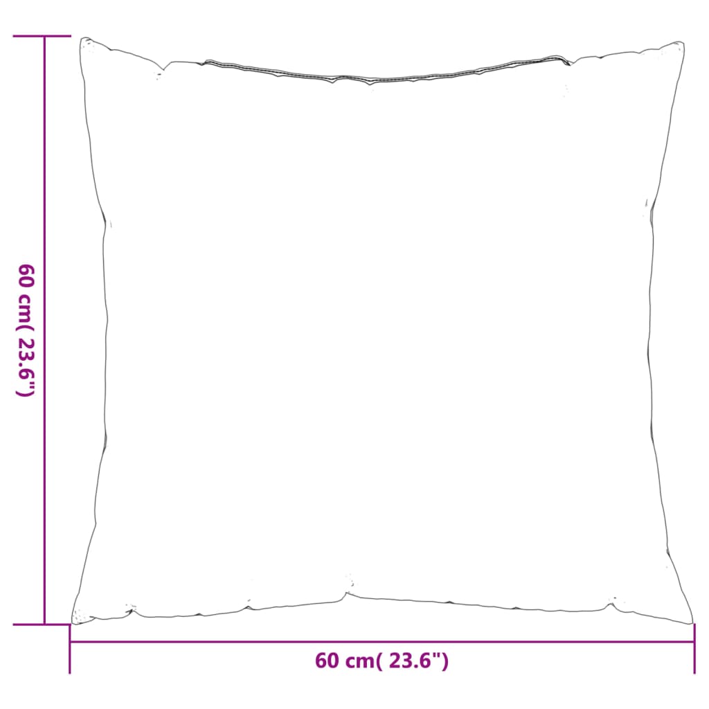 Almofadas de sofá 4 pcs 60x60 cm tecido padrão de folhas