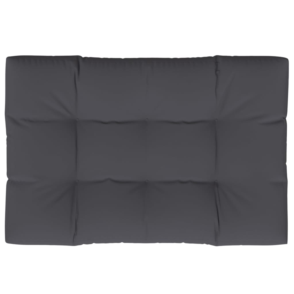 Almofadão para móveis de paletes 120x80x12 cm tecido antracite