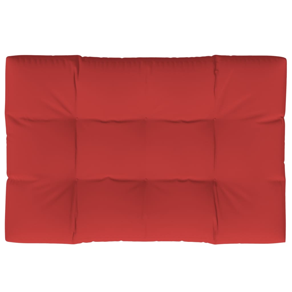 Almofadão para sofá de paletes 120x80x12 cm tecido vermelho