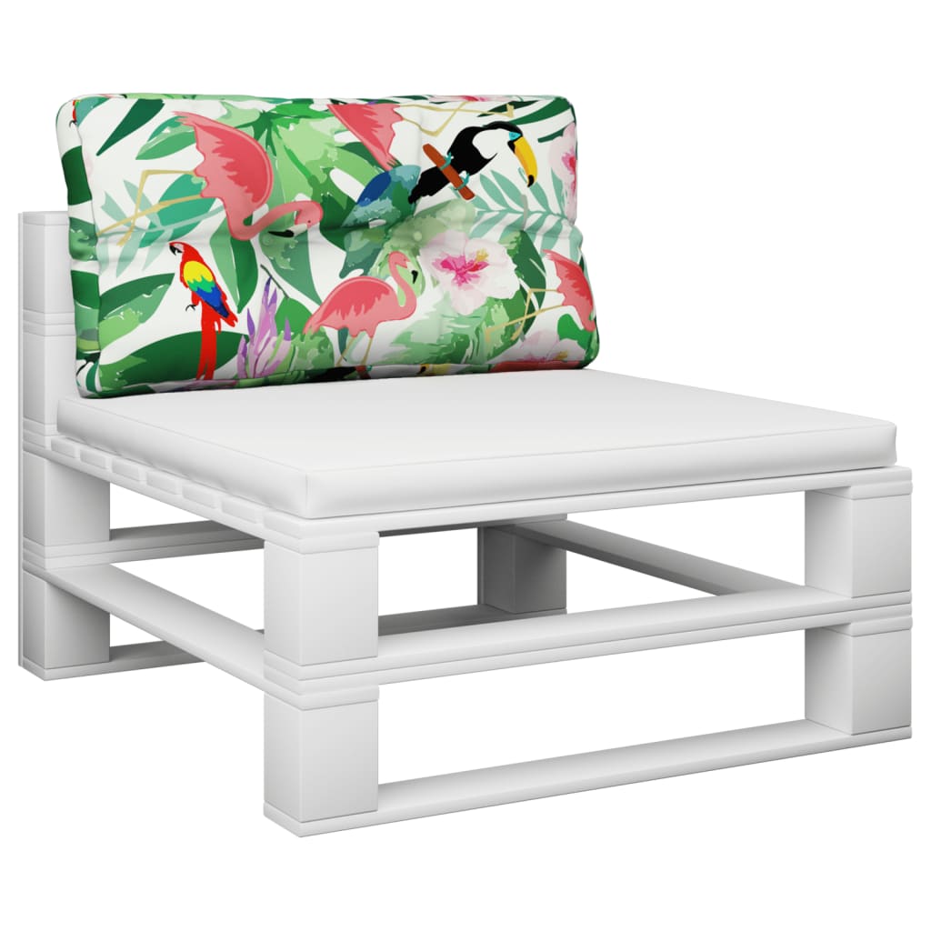 Almofadão para sofá de paletes 80x40x12 cm tecido multicolorido