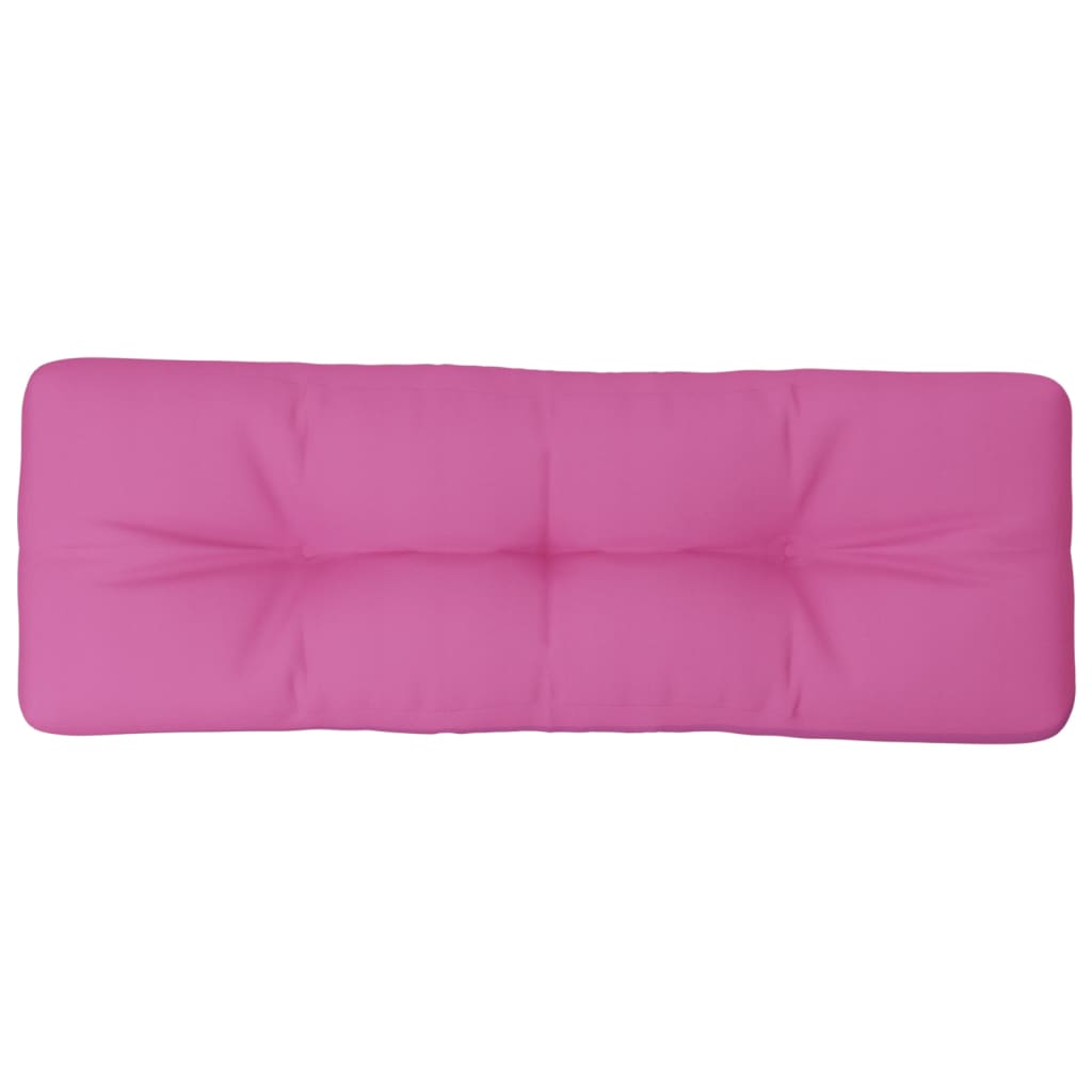 Almofadão para sofá de paletes 120x40x12 cm tecido rosa
