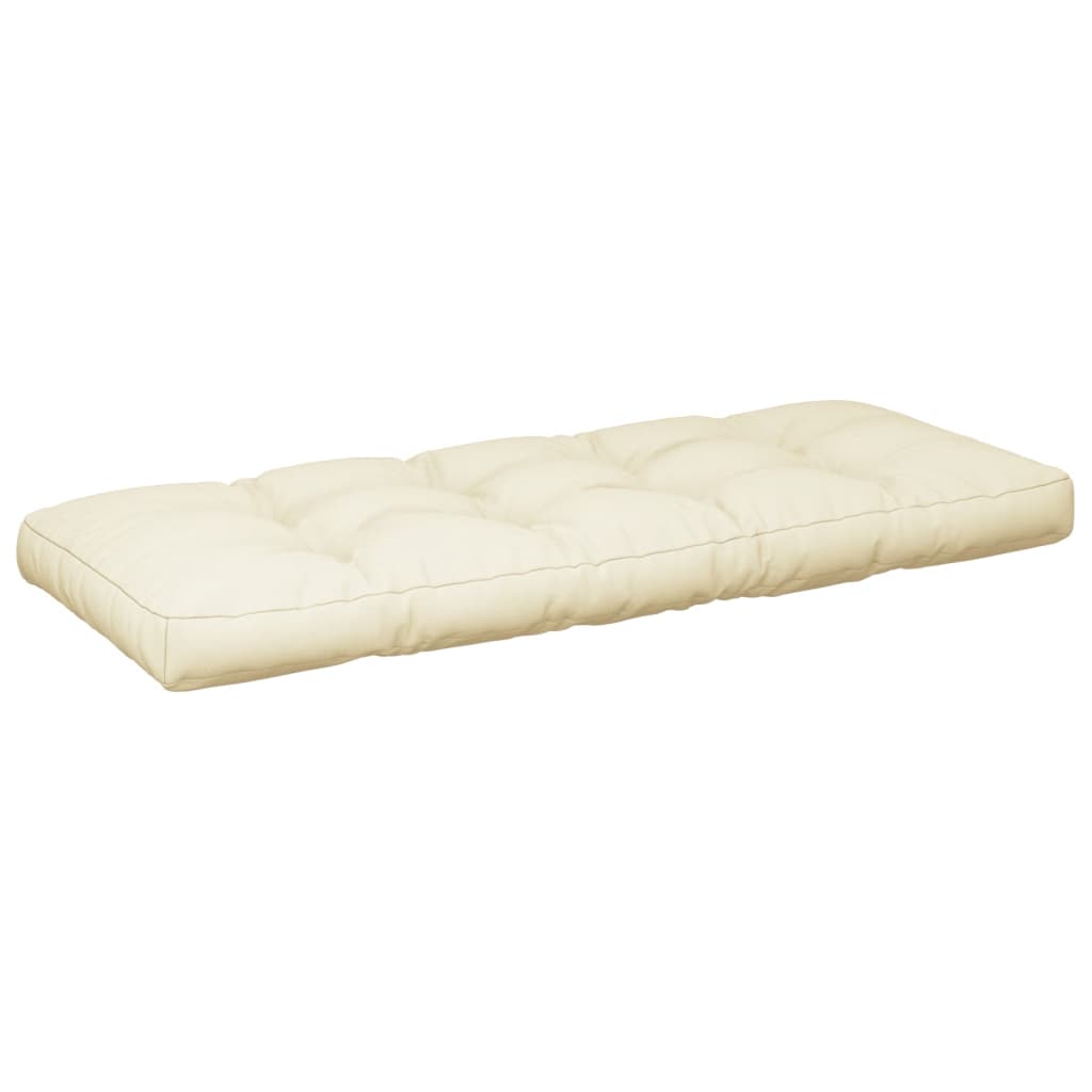 Almofadões de paletes 2 pcs tecido creme