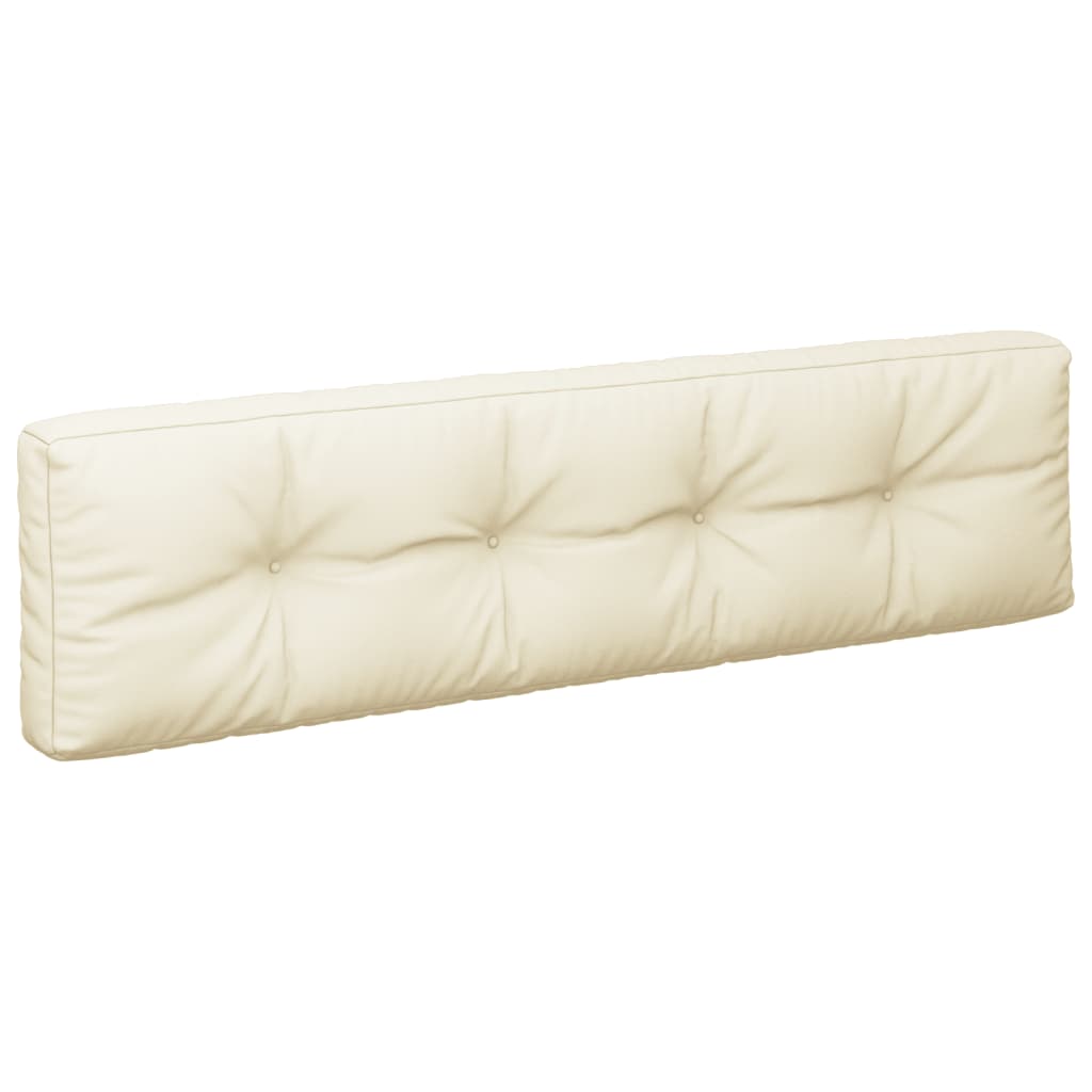 Almofadões de paletes 2 pcs tecido creme