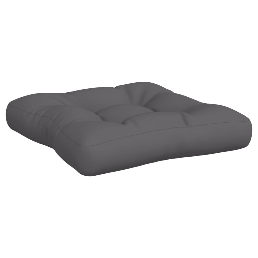 Almofadões de paletes 2 pcs tecido antracite