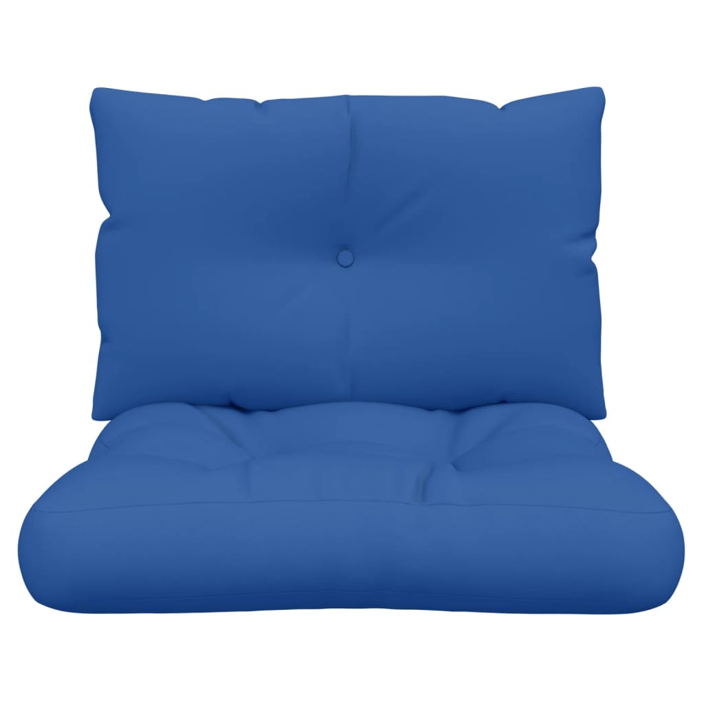 Almofadões para móveis de paletes 2 pcs tecido azul real