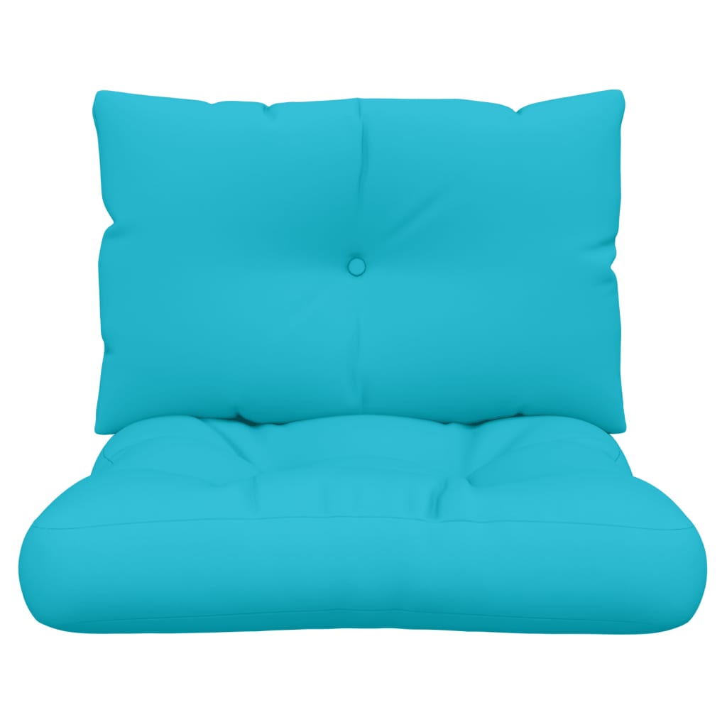 Almofadões p/ móveis de paletes 2 pcs tecido oxford turquesa