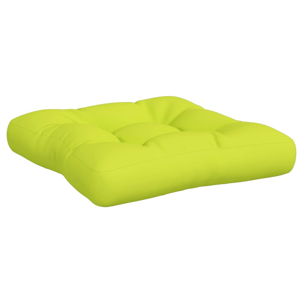 Almofadões para móveis de paletes 3 pcs tecido verde brilhante