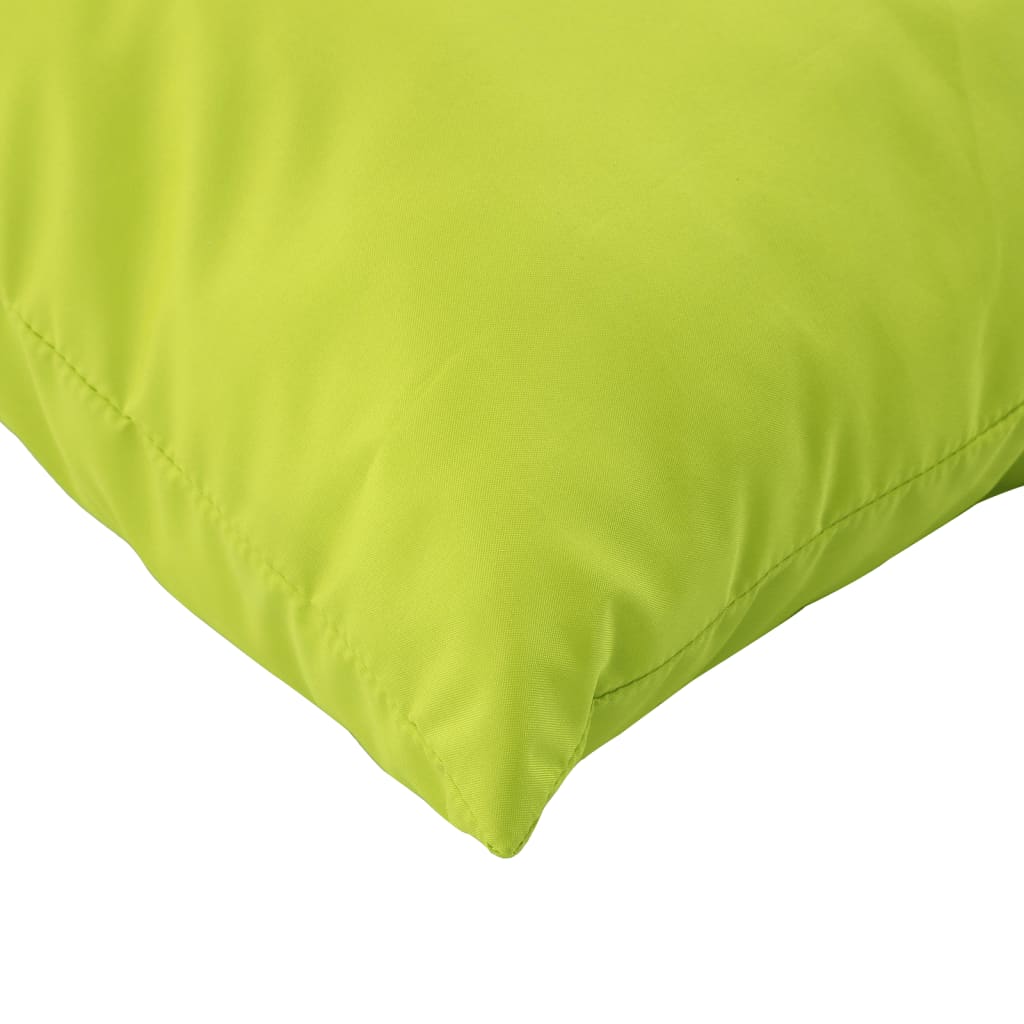 Almofadões para móveis de paletes 3 pcs tecido verde brilhante