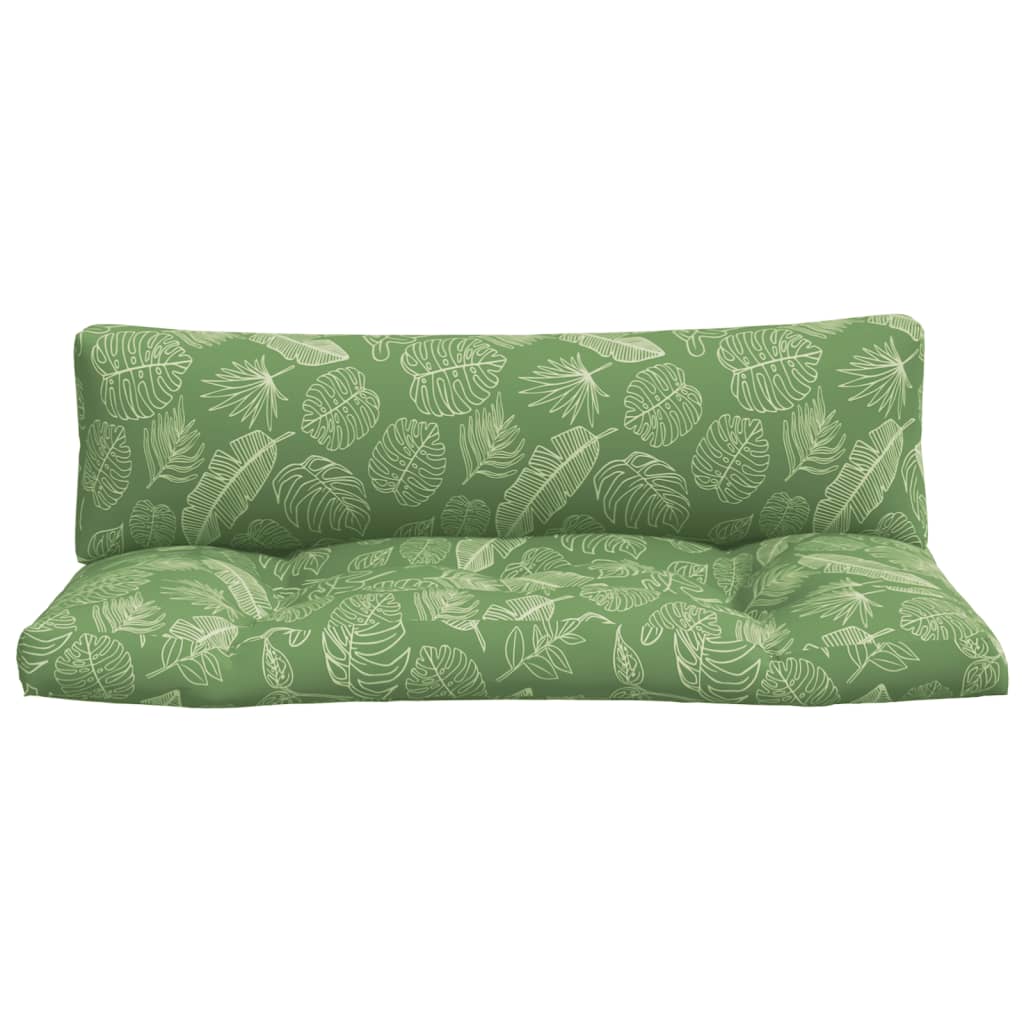Almofadões p/ móveis paletes 2 pcs tecido oxford padrão folhas