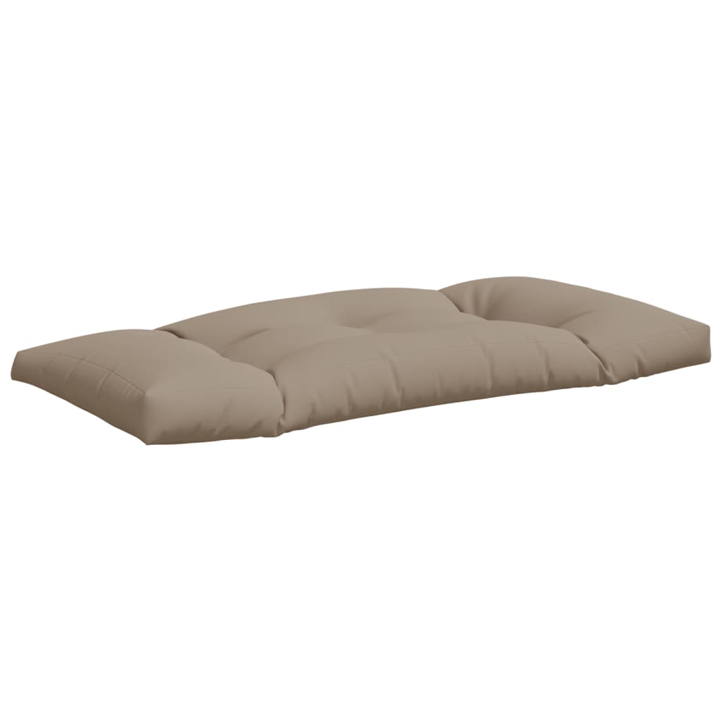 Almofadões de paletes 3 pcs tecido cinza-acastanhado