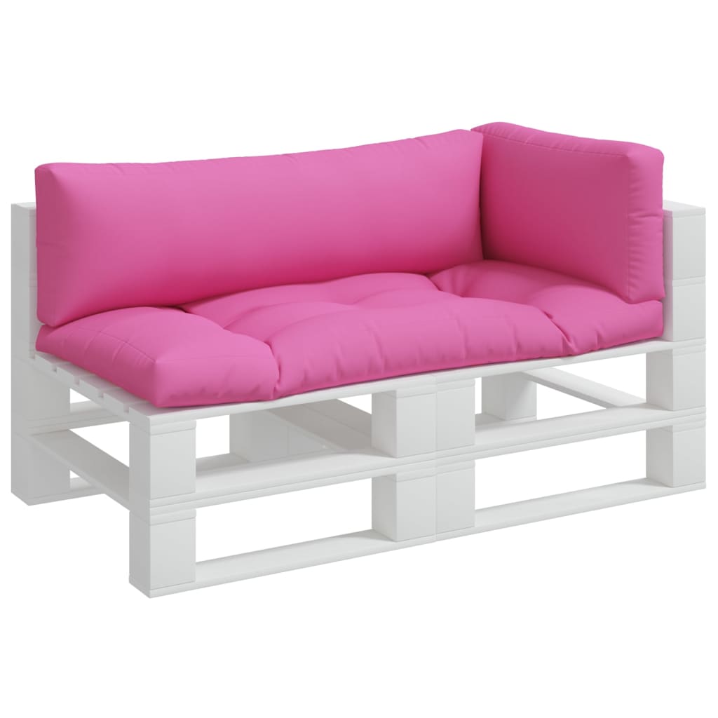 Almofadões p/ móveis de paletes 3 pcs tecido oxford rosa