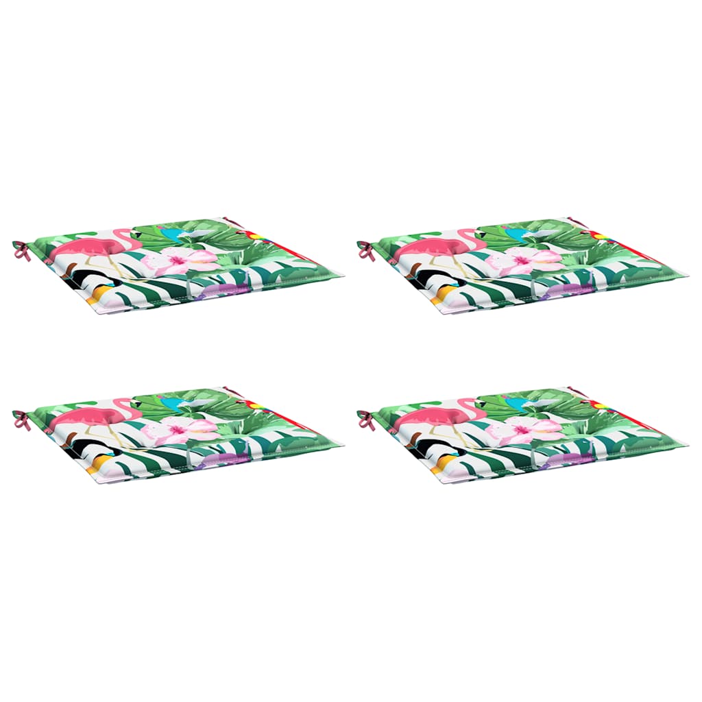 Almofadões p/ cadeira 4pcs 40x40x4 cm tecido multicor