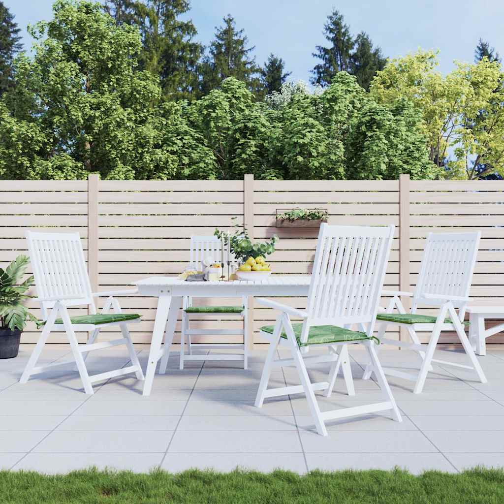 Almofadões p/ cadeira 4pcs 40x40x4cm tecido padrão folhas