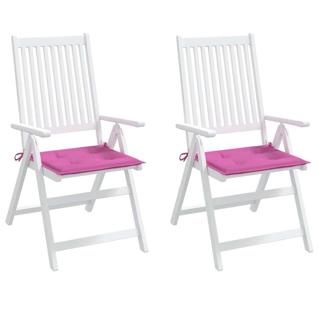 Almofadões p/ cadeira 2pcs 40x40x4cm tecido rosa
