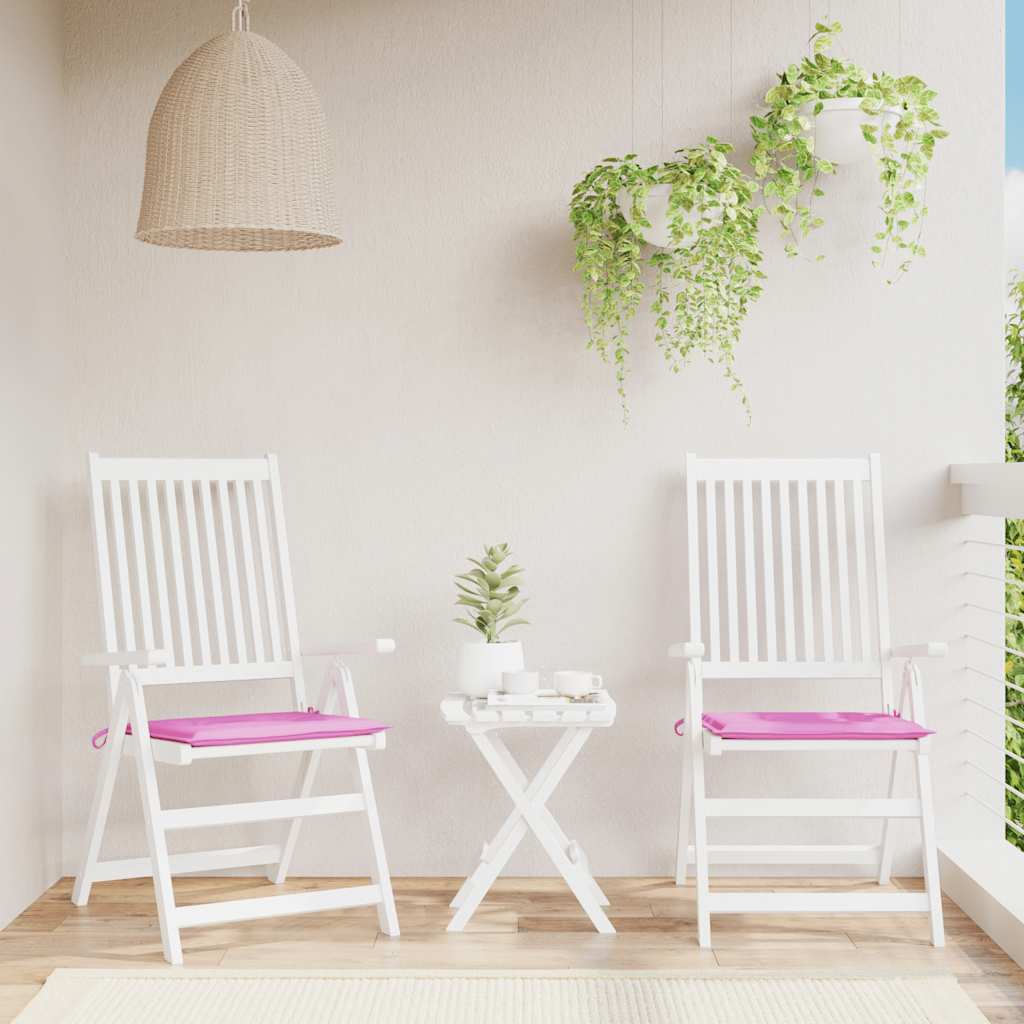 Almofadões p/ cadeira 2pcs 40x40x4cm tecido rosa