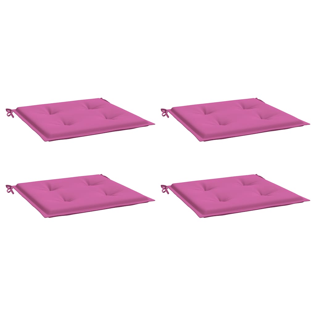 Almofadões p/ cadeira 4pcs 40x40x4 cm tecido rosa
