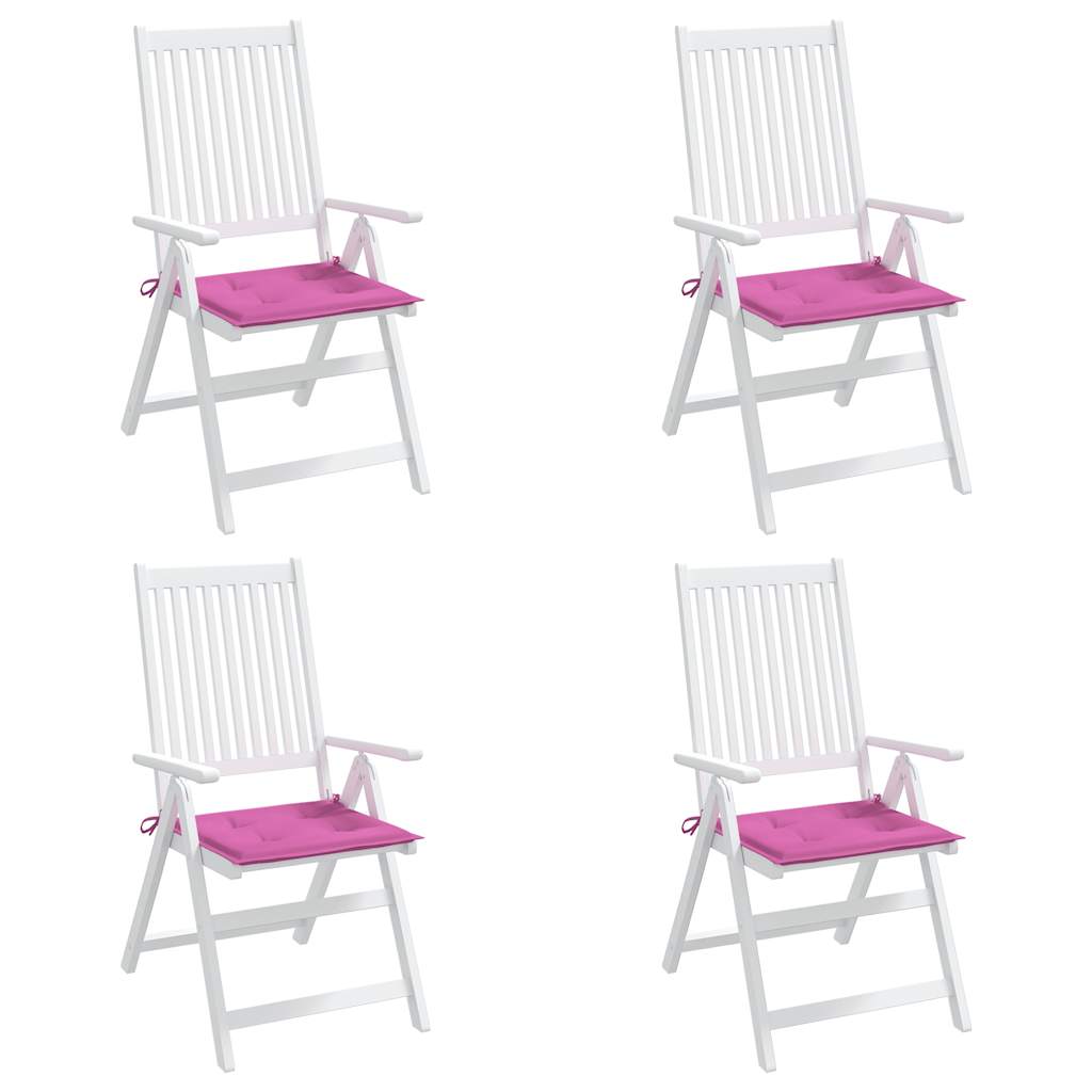 Almofadões p/ cadeira 4pcs 40x40x4 cm tecido rosa