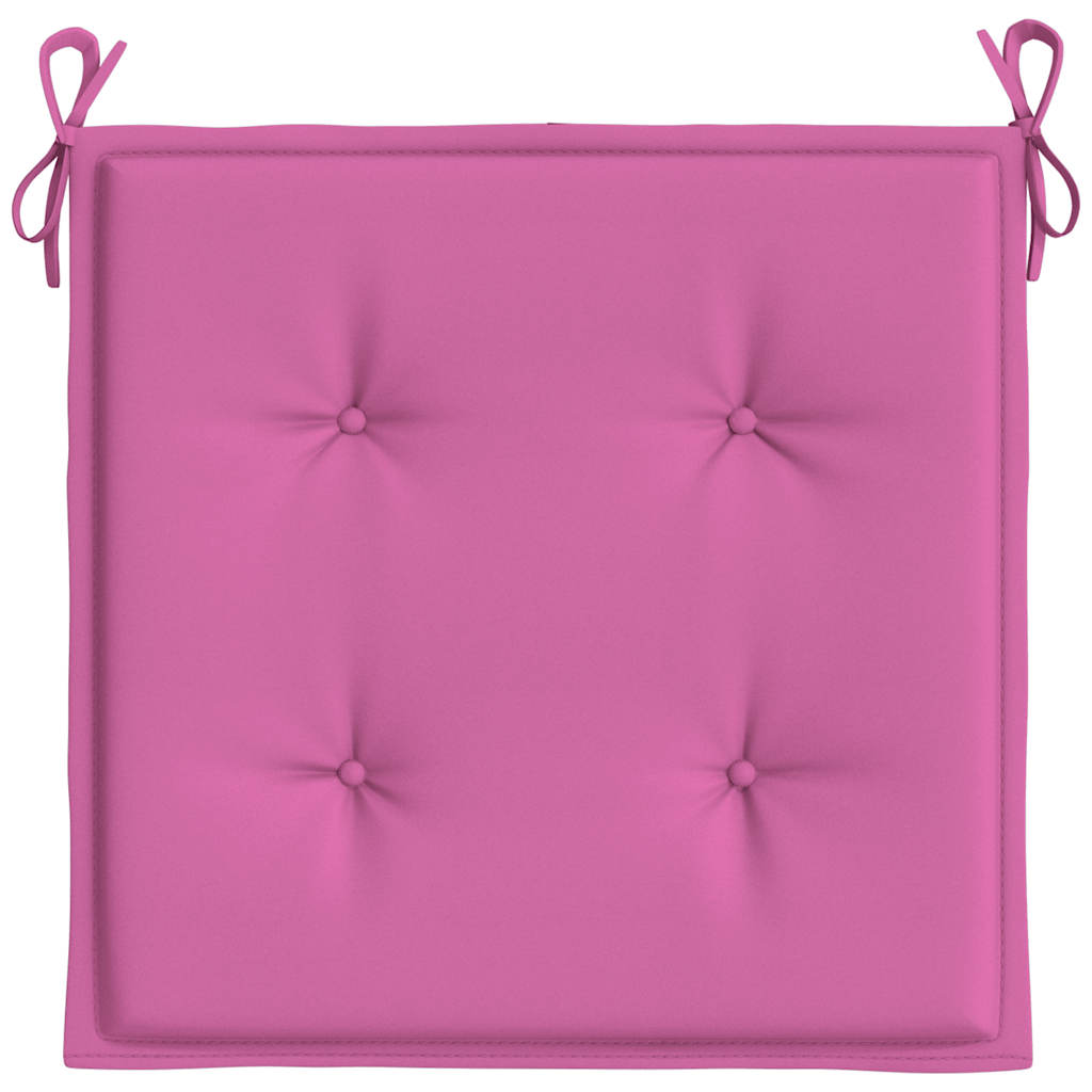 Almofadões p/ cadeira 4pcs 40x40x4 cm tecido rosa
