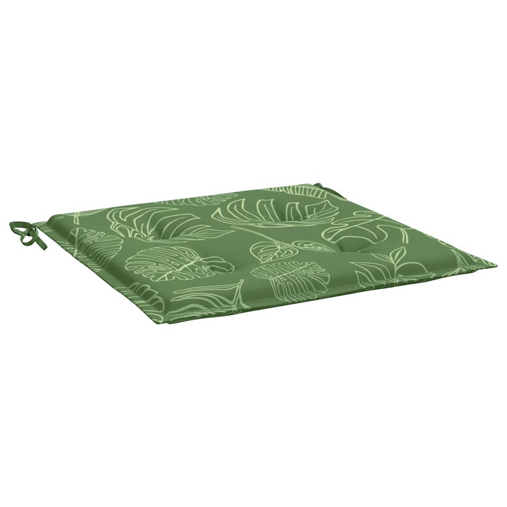 Almofadões p/ cadeira 6pcs 50x50x4cm tecido padrão folhas