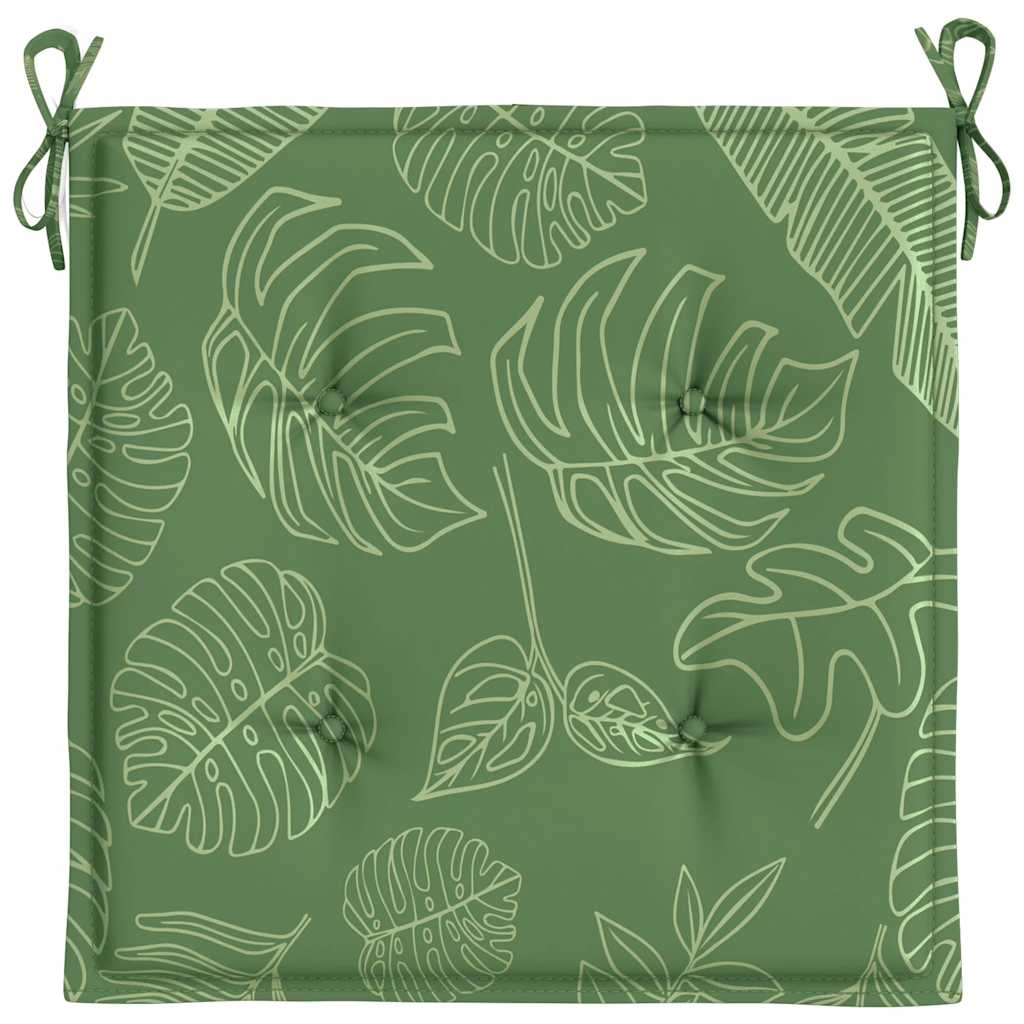 Almofadões p/ cadeira 6pcs 50x50x4cm tecido padrão folhas