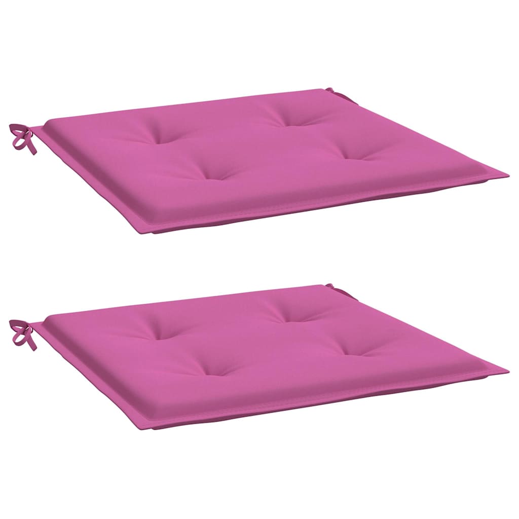 Almofadões p/ cadeira 2pcs 50x50x4cm tecido rosa