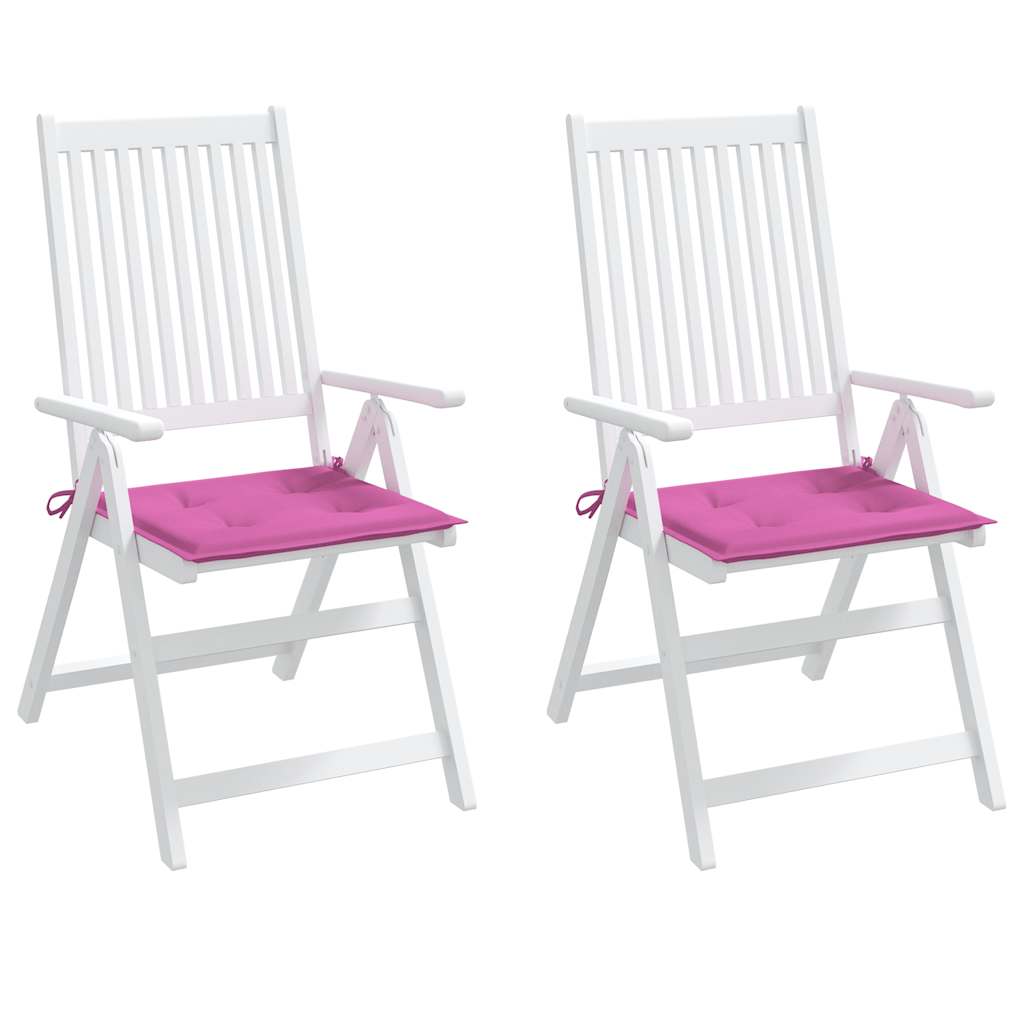 Almofadões p/ cadeira 2pcs 50x50x4cm tecido rosa