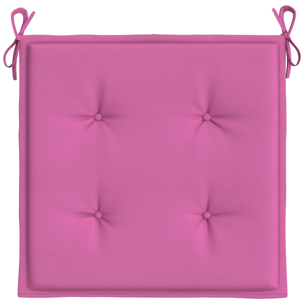 Almofadões p/ cadeira 2pcs 50x50x4cm tecido rosa