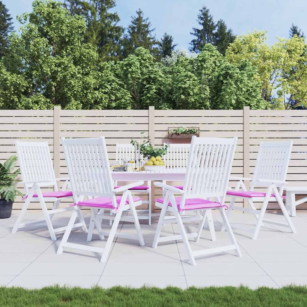 Almofadões p/ cadeira 6pcs 50x50x4cm tecido rosa