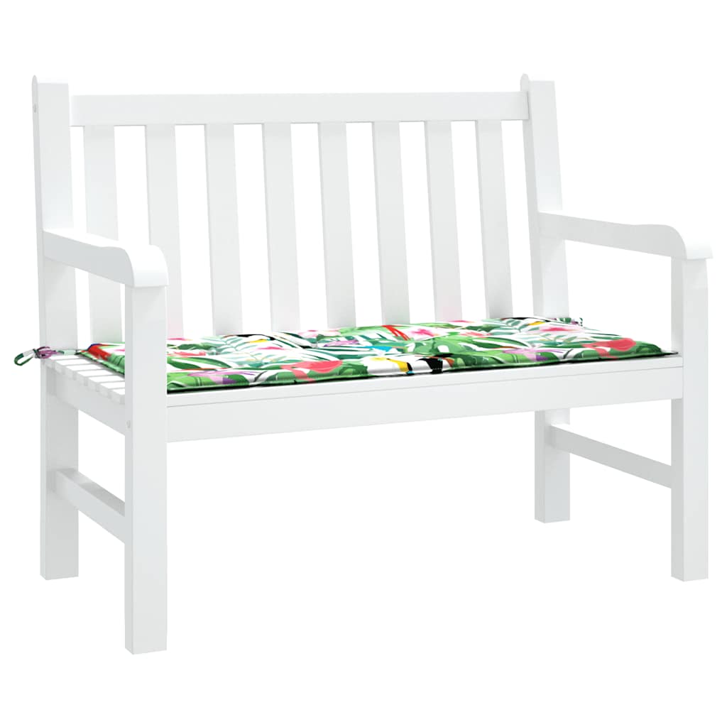 Almofadão p/ banco de jardim 100x50x4 cm tecido oxford multicor