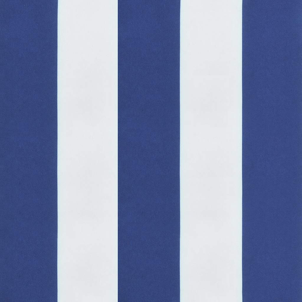 Almofadão p/ banco jardim 120x50x4 cm tecido oxford azul/branco