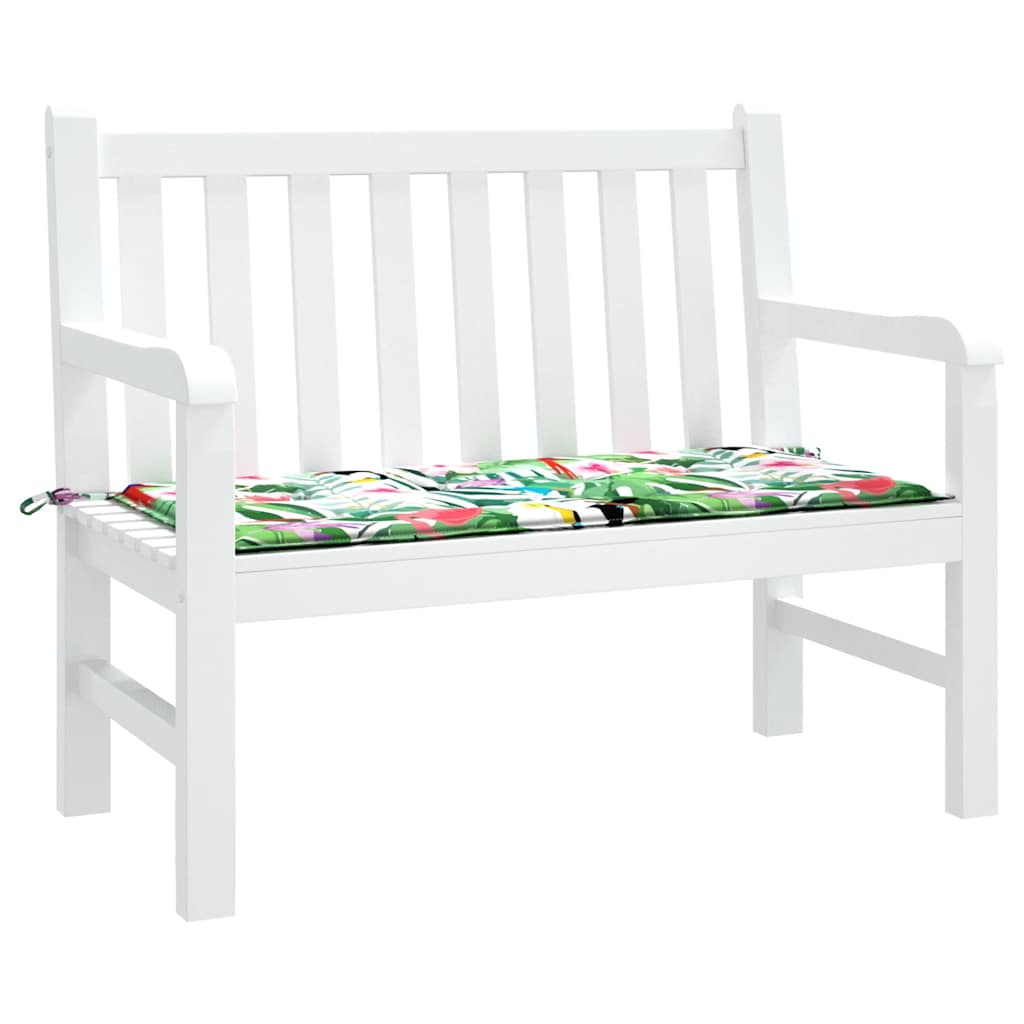 Almofadão p/ banco de jardim 120x50x4 cm tecido oxford multicor